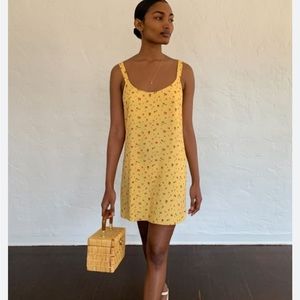 Reformation mini floral dress
